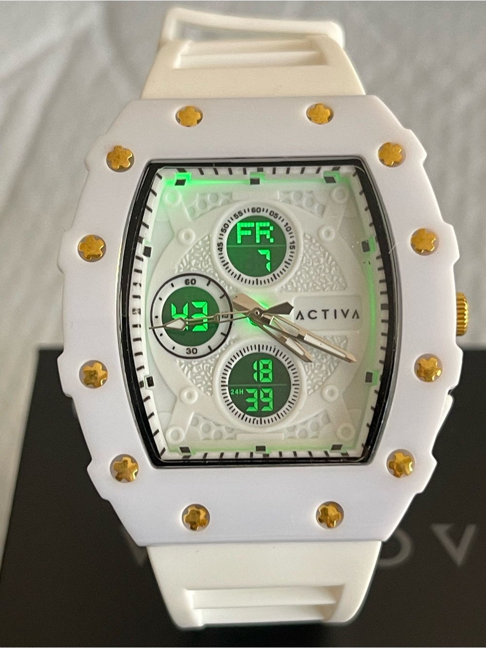 Activa X Invicta Digital Essentials Men's Watch - 42.8mm, White new - Picture 11 of 12